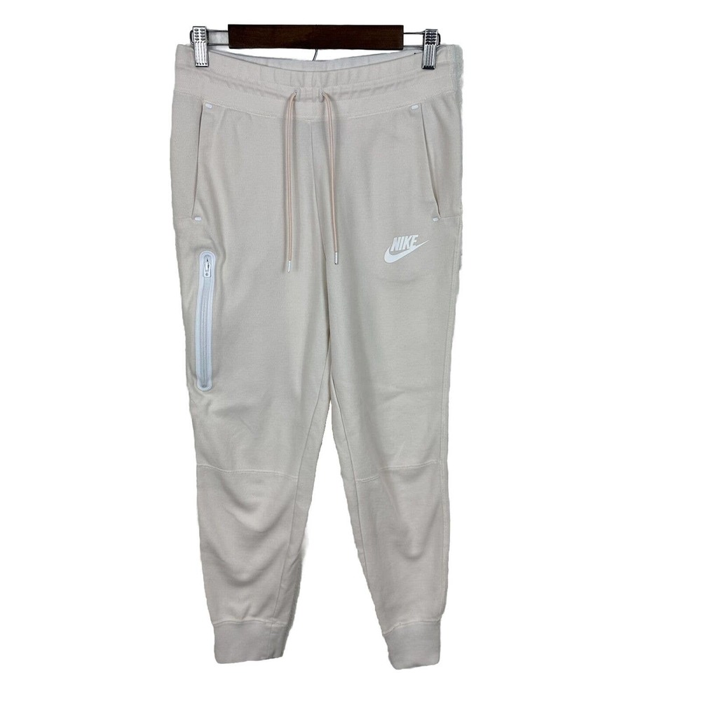 Nike Women's Fleece Sweatpants Sportswear Tech Joggers S Small Pink Cream